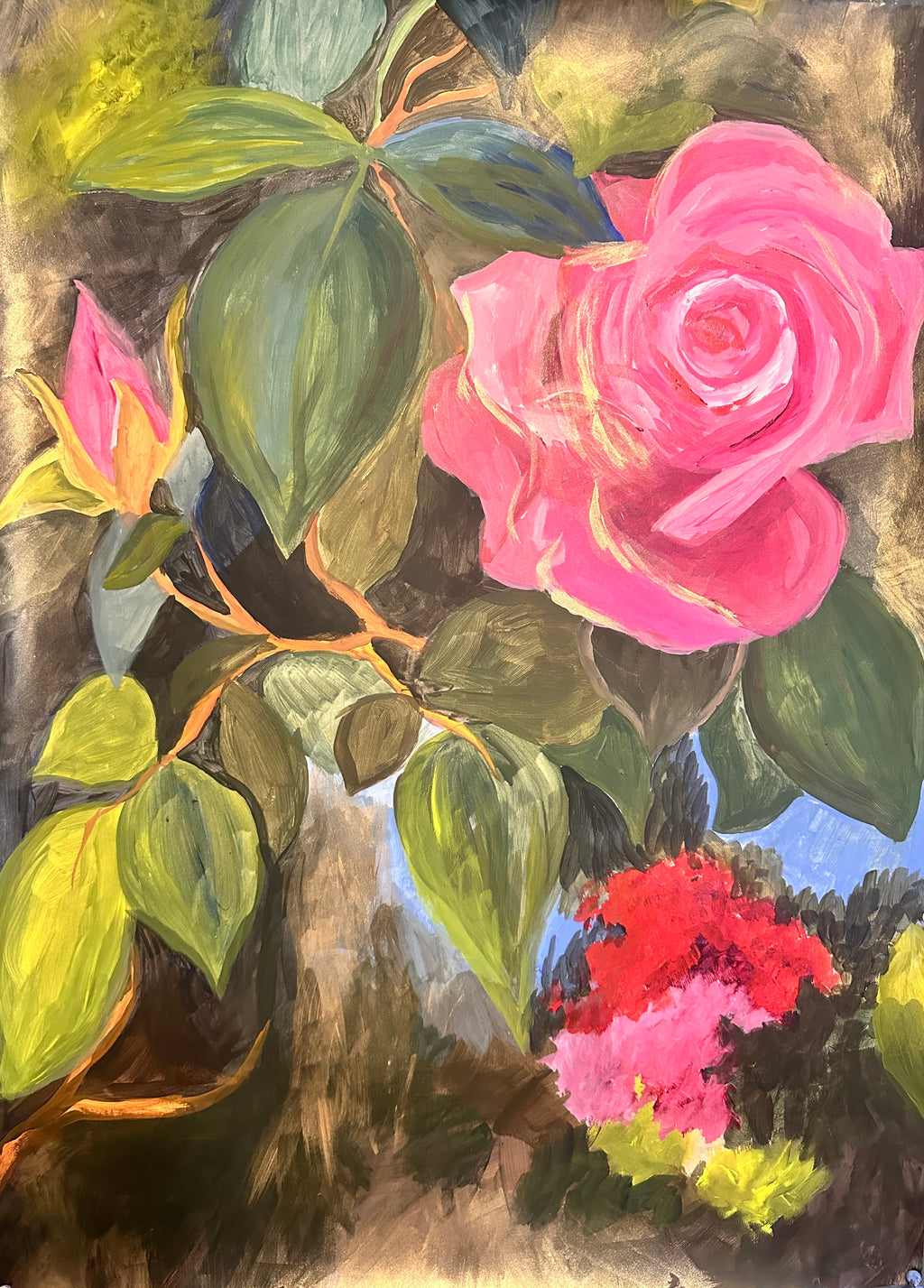 Original Rose Painting #4