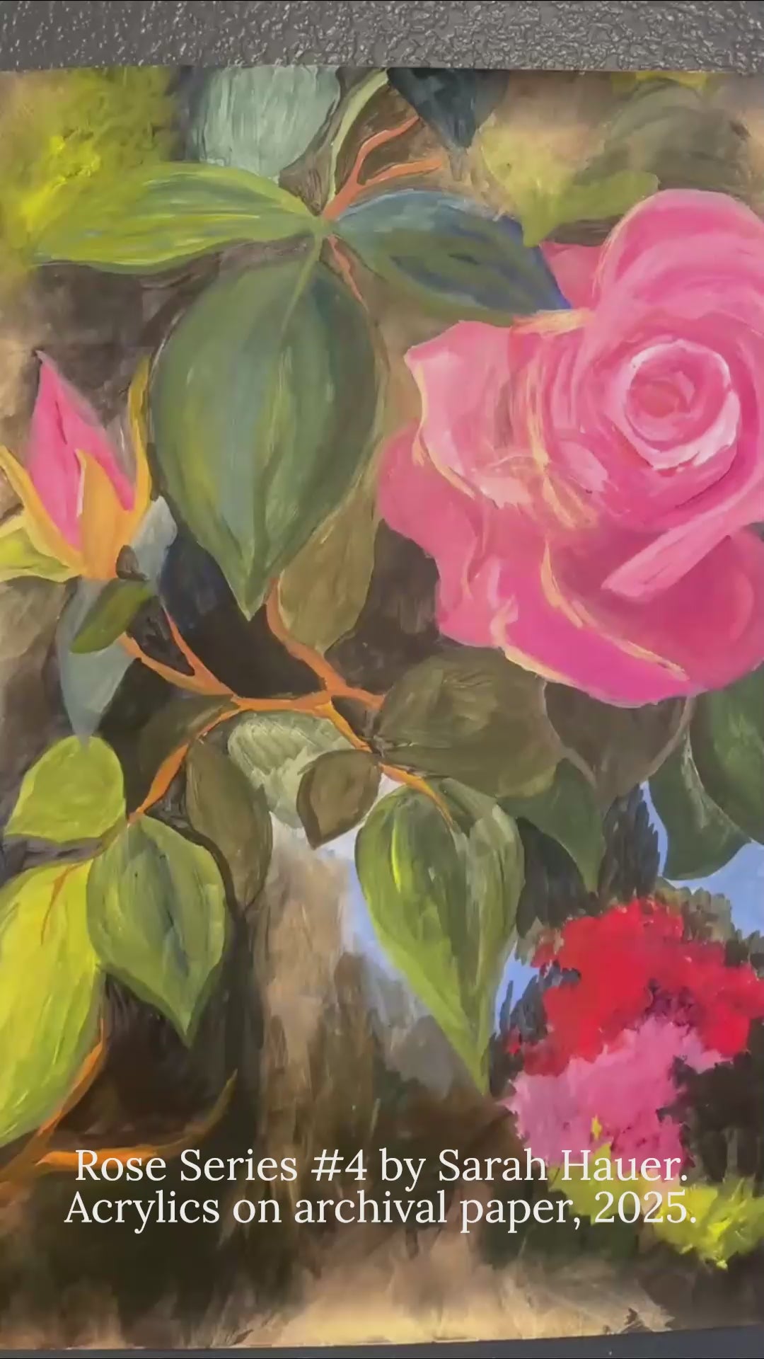 Original Rose Painting #4